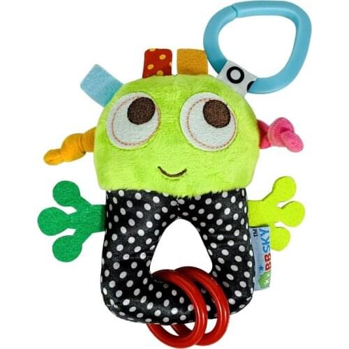 Baby Stroller Toy, Activity Plush Baby Car Seat Crib Travel with Hanging Rattle Sensory Learning & develpment Toy