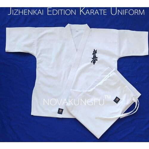 Karate uniforms, polyester-cotton thick cotton canvas, karate uniforms, training uniforms, competition uniforms
