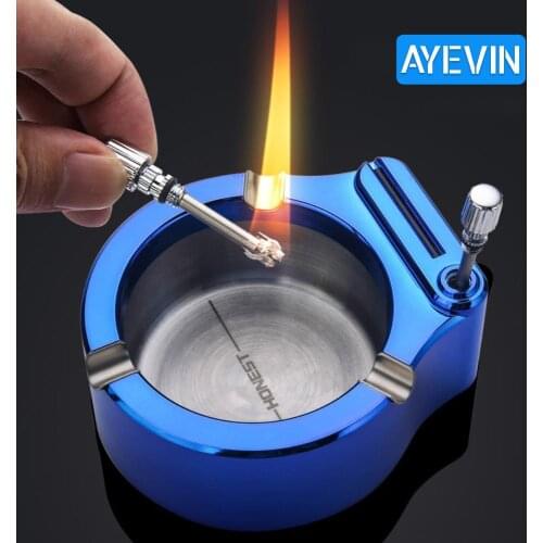 AYEVIN Creative Cigarette Ashtray Smokeless Cute Cartoon Ashtray lighter Cigar Ash Tray Decorative Crafts for Home Bedroom