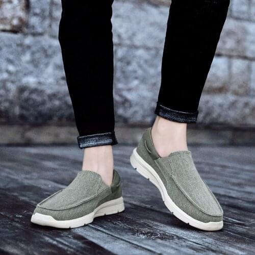 Flax Canvas Loafers Men Shoes Size 47 Casual Shoe Men Summer Breathable Comfort Trendy Shoes for Men Sneakers 2020 Zapatillas