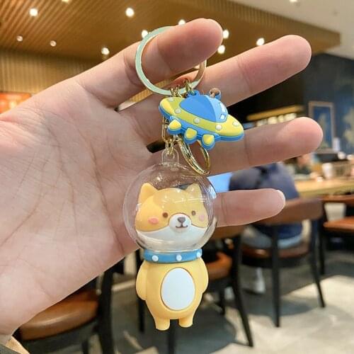 Husky Genshin Impact Doll Cute Pendant Spaceman Key Chain Pendant Cartoon Key Chain Creative Gift Keychain Charms Anime Keychain