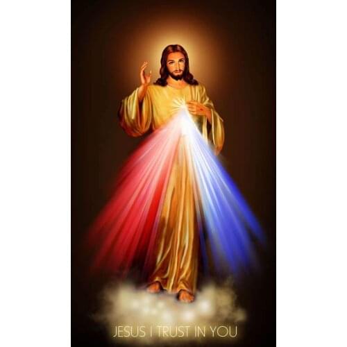 Divine Mercy Image Love Jesus Christ Motivational Art Film Print Silk Poster Home Wall Decor 24x36inch