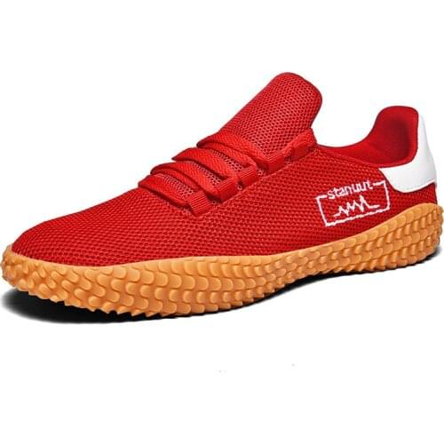 Mens Shoes Spring And Autumn New Breathable Mesh Shoes Non-Slip White Shoes Mens Versatile Sports And Leisure Trendy Shoes