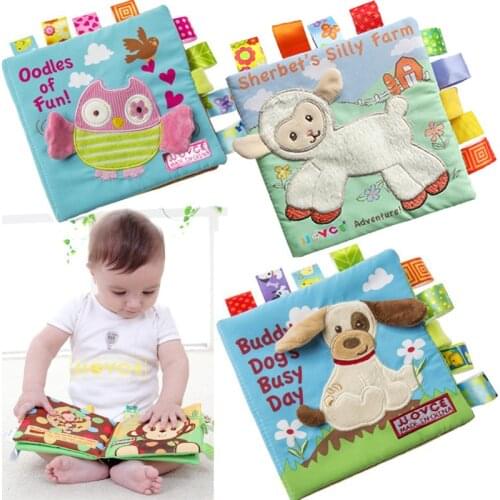 New Baby Quiet Soft Cloth Books for Children Learning Resources Kids Book Educational Developing Toddlers Toys Zoo English Story
