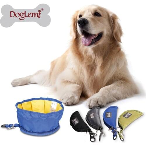 1100ml Portable Pet dog bowl water bottle collapsible dog bowl feeder dispensador for large dog outdoor travel bowls Agua Perro