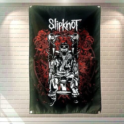 Rock Band Hip Hop Heavy Metal Regga Poster Bedroom Bar Cafe Home Decor Wall Art Hanging Flag Banner Tapestry Cloth Printing F7