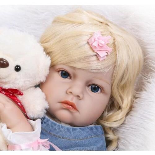 70cm Real Baby Girl Doll model Soft Silicone Vinyl reborn baby doll kids playmate play house toy reborn toddler bonecas