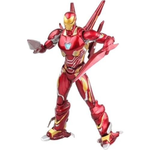 SHF MK50 IronMan Marvel Legends Avengers Age Of Ultron Action Figure Mark50 Pvc 16cm Figma Movie Model Collection Toys Boy Gift