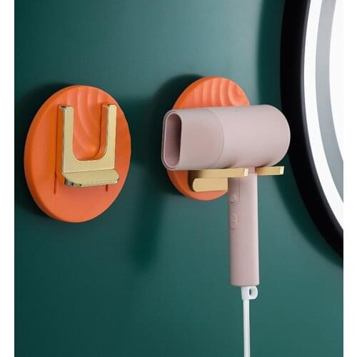 Folding Hair Dryer Holder Bathroom Wall Shelf Hair Dryer Rack Bathroom Shelves Bathroom Accessories