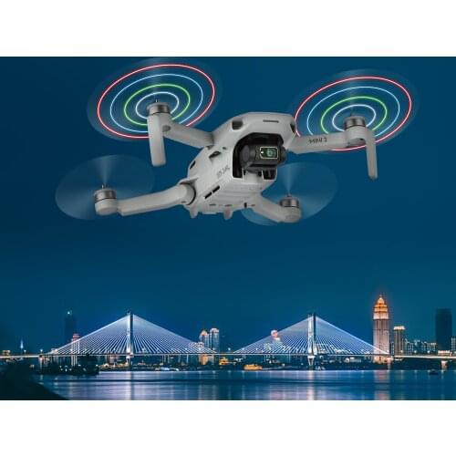 DJI Mavic Mini 2 LED Flash Propellers Rechargeable Folding Propeller Night Flight Blade Guard for DJI Mini 2 Drone Accessories