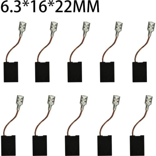 BOSCH180 Angle Grinder Carbon Brush Motor Brush 6.3*16*22mm Cutting Machine Electric Hammer Electric Drill Parts Graphite Brush