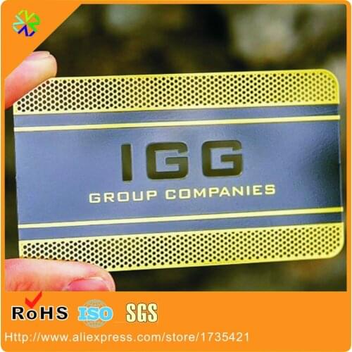 High Quatity Personalized Brushed Stainless Steel Rose Gold Metal Cards