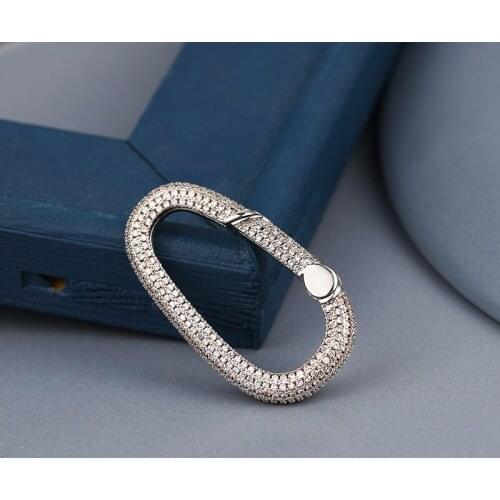 Irregular Shape Clasps Hooks Copper Micro Pave Zirconia Crown Jewelry for DIY Bracelet Necklace Handmade Jewelry Making Supplies