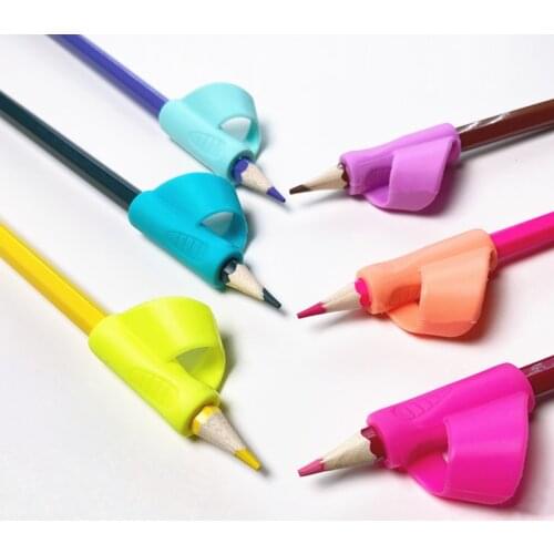 1Pc Pencils Handle Right Hand Helps Children Learn Holding Pen Writing Posture Correction Magic Fits Pencil