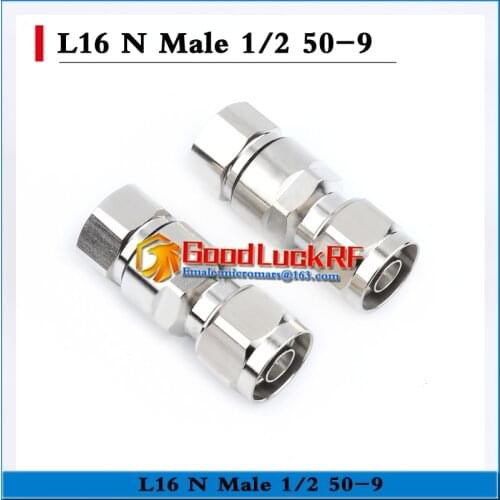 1X Pcs High-quality L16 N Male Clamp Solder for 1/2" corrugated cable super flexible 50-9 RF connector Standard Andrew Brass