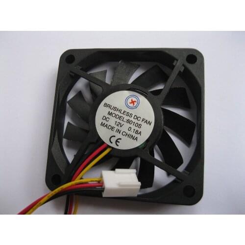 10 pcs Brushless DC Cooling Fan 11 Blade 12V 6010S 60x60x10mm 3 Wires