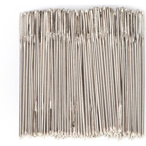 100Pcs/lot Size 24 Golden Tail Fabric Embroidery Cross Stitch Needles For Stitch Canvas Sewing Kit Wholesale Accessories