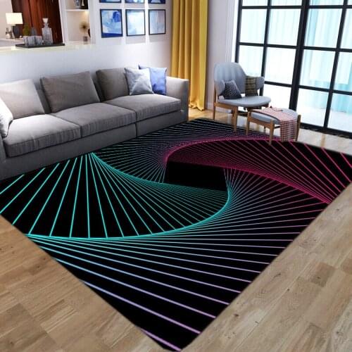 Cartoon Geometry Child Game Carpets for Living Room Bedroom Decorate Rug Kids Crawl Floor Mat Flannel Kid Room Playing Area Rugs