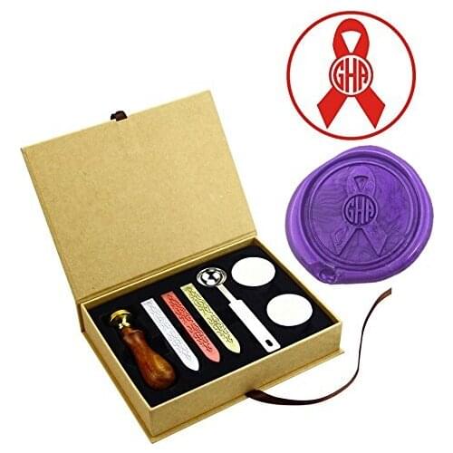 Bow Tie MonogramVintage Brass Wedding Wax Seal Stamps Kit Groom Bride initials Stamps Wedding Gifts