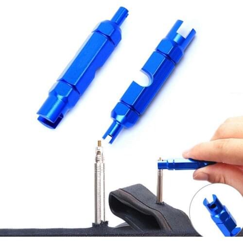 Bicycle Valve Core Repair Tool Tire Nozzle Valve Core Wrench Multifunctional Valve Core Double-head Removal Disassembly Spanner