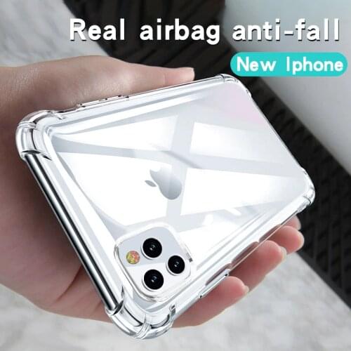 IPhone7 6 6S 8 Plus Transparent Soft Silicone Case Is Suitable For iPhone 11 12 Pro X XR XS Max Shockproof Mobile Phone Case