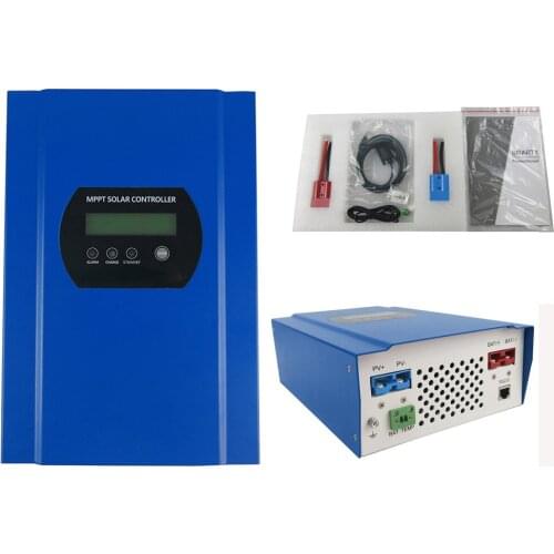 SMART1 60A MPPT Solar Charge Controller12V 24V 48V Automatic Recognition RS232 Interface to Communicate with Computer Blue
