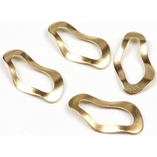 Brass Geometry Charms, Raw Brass Earrings Findings,Raw Brass Pendant,Brooch, Earrings Brass Charm,40.5mmX22mm-RB1125