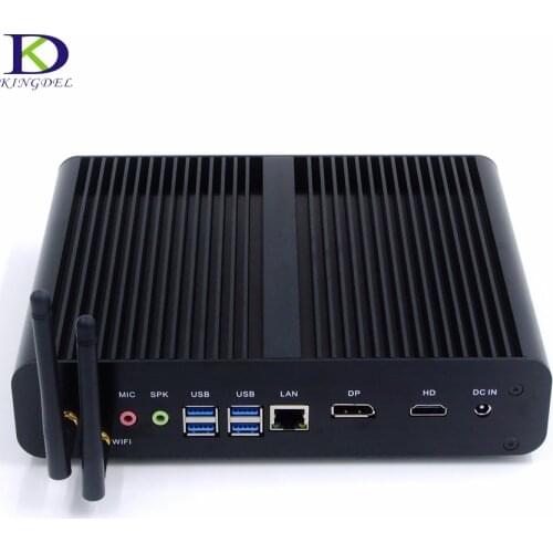 Kingdel Fanless Mini PC 10th Gen i7 10710U i7 10510U 4K HTPC With 64GB DDR4L 2TB SSD Mini Computer Nettop NUC DP HDMI Windows10
