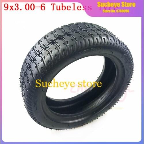Model 9x3.00-6 Tubeless Tyres for Gas Electric Scooter Wheels 9*3.00-6 Vacuum Wear-resistant Tire Mini Motorcycle Accessories
