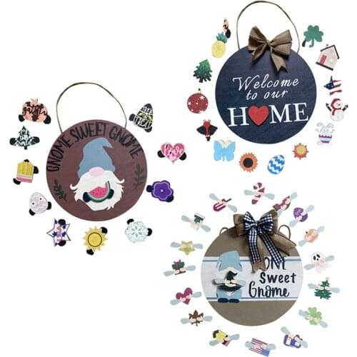 Welcome Sign for Farmhouse Front Porch Rustic Door Hangers Home Sign Hanging