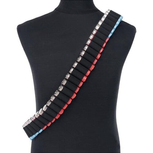 New 8/25/50 Rounds Hunting Bullet Ammo Tactical Airsoft Shotgun Shell Bandolier Belt 12/20 Gauge Shotgun Cartridge Belt