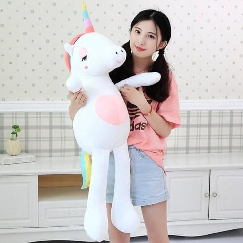 New Large Soft Unicorn Animal Plush Toy Stuffed Toy Girl Gift Childrens Toy Sofa Pillow Cushion Home Decoration