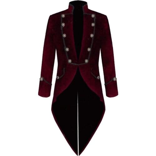 Wedding Clothing Male Magician Swallowtail Piano Costume Wine Green Blue Tailcoat Prom Host Stage Outfit Singer Chorus Dress