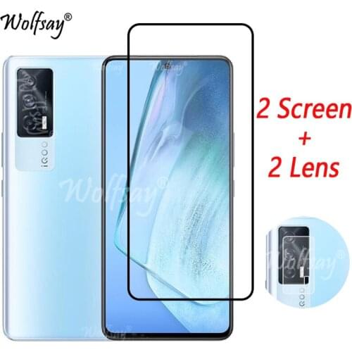 Full Cover Tempered Glass For Vivo iQOO 7 India Screen Protector For Vivo iQOO 7 (India) Camera Glass For Vivo iQOO 7 Glass 6.62