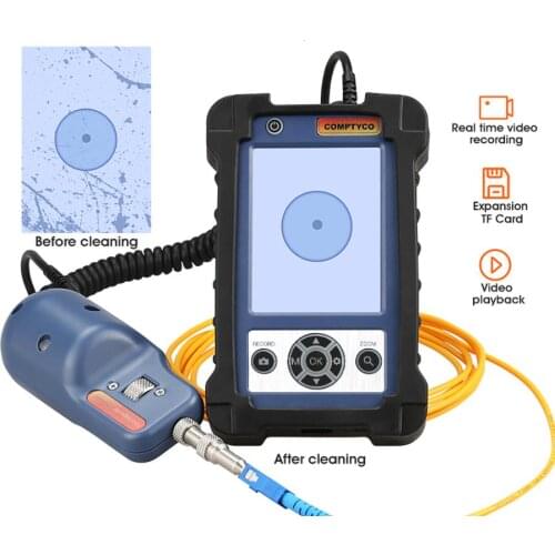 Integrated Fiber End Face Detector 400times Handheld High Precision Fiber Optic Inspection Microscope Probe