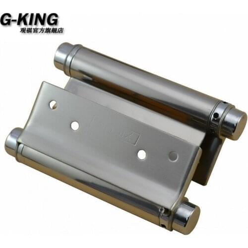 Promotion spring hinge free door hinge bidirectional sliding door spring 5 inch inside and outside door accessories