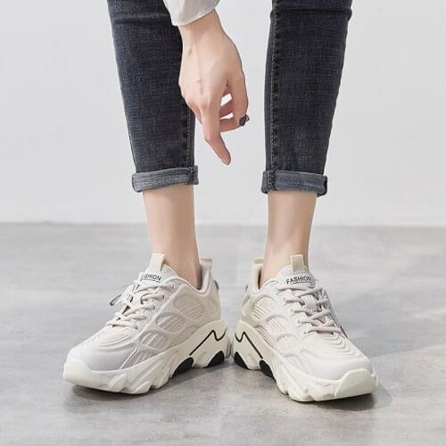 Genuine leather old shoes sports womens shoes