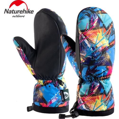 Naturehike GL08 duck palm warm ski gloves Outdoor camping hiking winter Man Woman plus velvet plus thick waterproof gloves