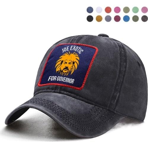 Tiger King Joe Exotic For Governor Baseball Cap Dad Trucker Bone Solid Hats Woman Berets Ponytail Caps Snapback Casquette Hats