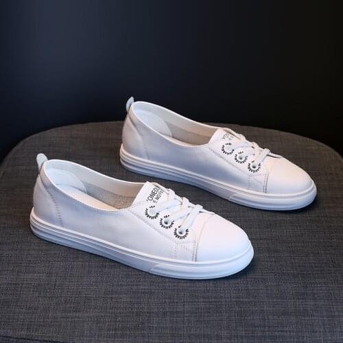 Tilocow Women Flat Loafers Genuine Leather Casual Ballet Flats Ladies Cross-tied Shallow Shoes Woman Spring Soft Bottom Footwear