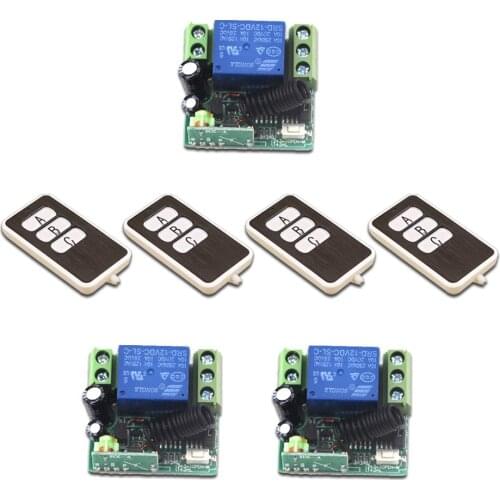 Top Quality DC12V Mini 315/433MHz Wireless Remote Control System Door Opener Switch Universal Smart Home Remote Control