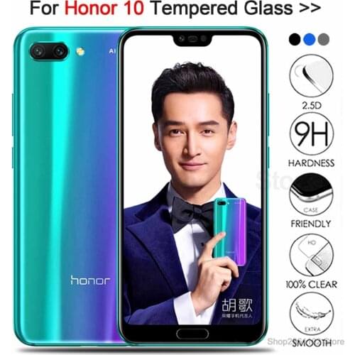Full Cover For Huawei Honor 10 Protective Glass Screen Protector On Honor 10 Glass Tempered Glass Honor10 Film 5.84" COL-L29 L29