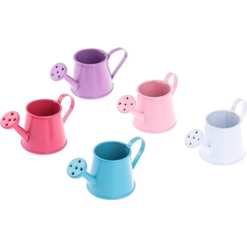 1/12 Metal Watering Can Garden miniature Decoration for Children Kids Dolls Accessories Dollhouse Miniature Furniture Toys