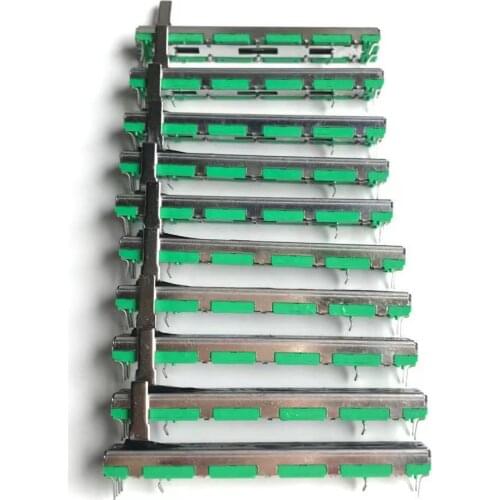 10pcs 10KD fader Behringer 7.5CM 75MM treasure bag mixer Soundcraft FOLIO-4 B50KX2 2-channel double potentiometer B50K + cap