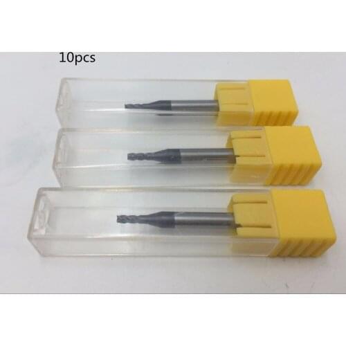 10pcs Dia 6mm Solid Carbide End Mill HRC45 4 Flute Milling Cutter 6.0*15*50L*6D TiAin Coating New CNC