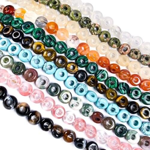 20pcs/lot Round Natural Stone Bead India Agates Bracelet Necklace Jewelry for DIY Jewelry Birthday Gift Size 5x10x4mm