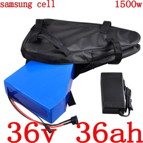 36V Lithium battery pack 36V 35AH electric bike battery 36V 500W 1000W 1500W electric scooter Battery with 42V 5A charger+bag