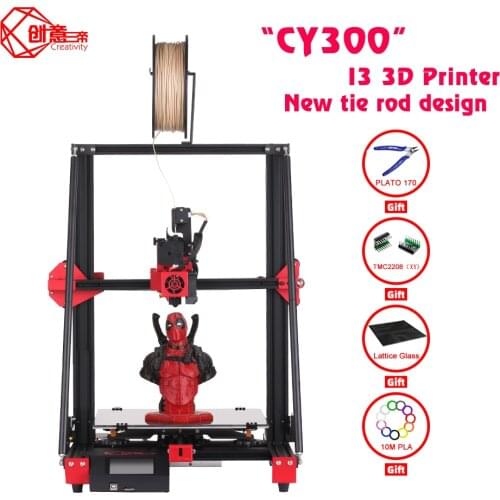 Creativity FDM CY300 I3 3D printer ultra-quiet main TMC2208 driver mute supports automatic leveling large area printing size