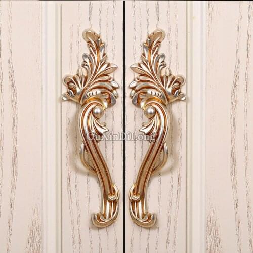 Hot 5Pairs Furniture Handles European Style Zinc Alloy Drawer Cupboard Kitchen Cabinet Door Handles & Knobs Furniture Hardware