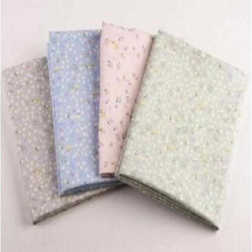 50x160cm Pretty 4 color Garden Small Flowers printed cotton fabric Bedding Quilting Clothing DIY fabric